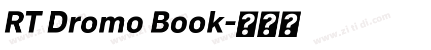 RT Dromo Book字体转换